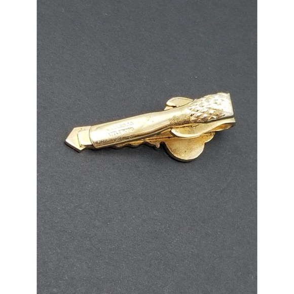 GE Key Tie Clip Gold Tone General Electric Advertising Vintage Robbins Attleboro - Picture 6 of 6